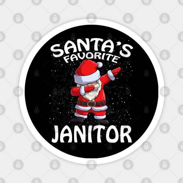 Santas Favorite Janitor Christmas Magnet by intelus